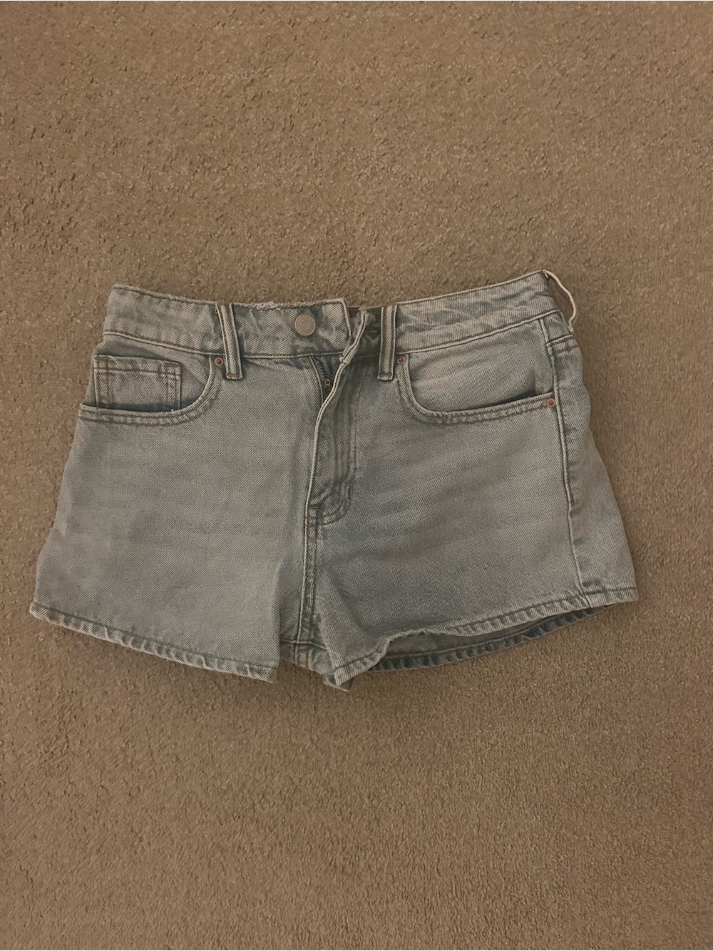 PacSun Light Blue High-Rise Denim Shorts